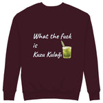 What The Fuck Is Kuzu Kulağı Sweatshirt — Bordo — Görsel 1