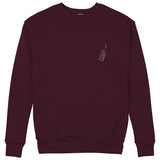 Pasta Sex Wine Sweatshirt — Bordo — Görsel 2