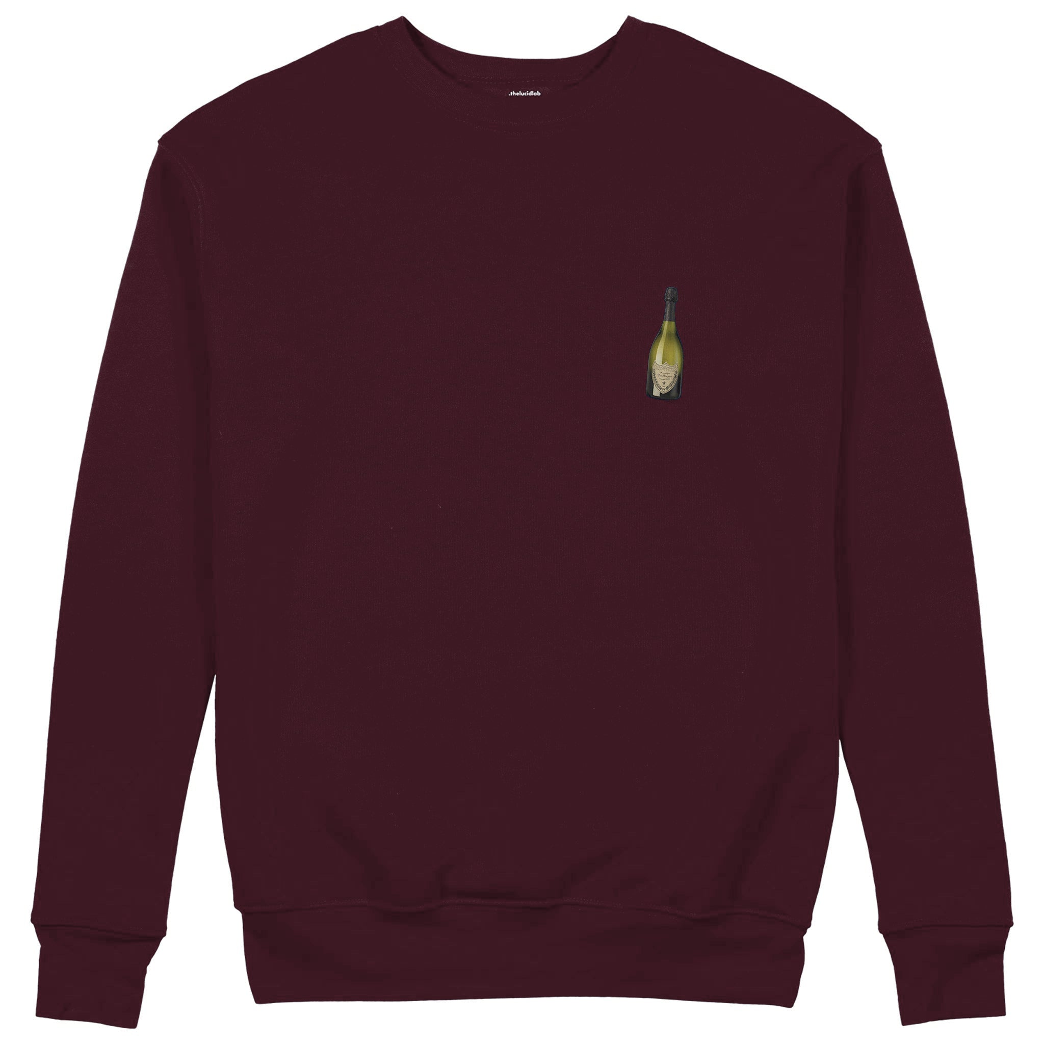 Big Money Never Comes Clean Sweatshirt — Bordo — Görsel 2