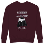 We Need A Hug Sweatshirt — Bordo — Görsel 1