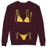 Yellow Bikini Sweatshirt — Bordo — Görsel 1
