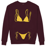 Yellow Bikini Sweatshirt — Bordo — Görsel 1