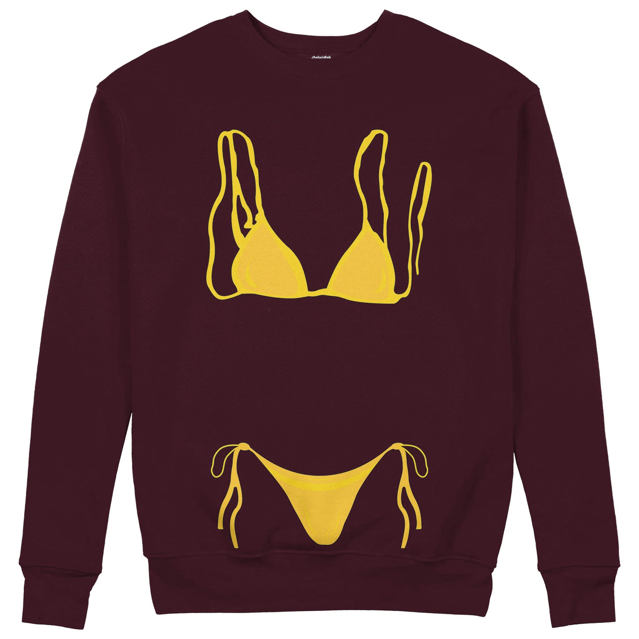 Yellow Bikini Sweatshirt — Bordo — Görsel 1