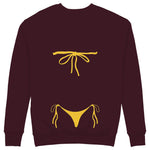 Yellow Bikini Sweatshirt — Bordo — Görsel 2