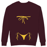 Yellow Bikini Sweatshirt — Bordo — Görsel 2