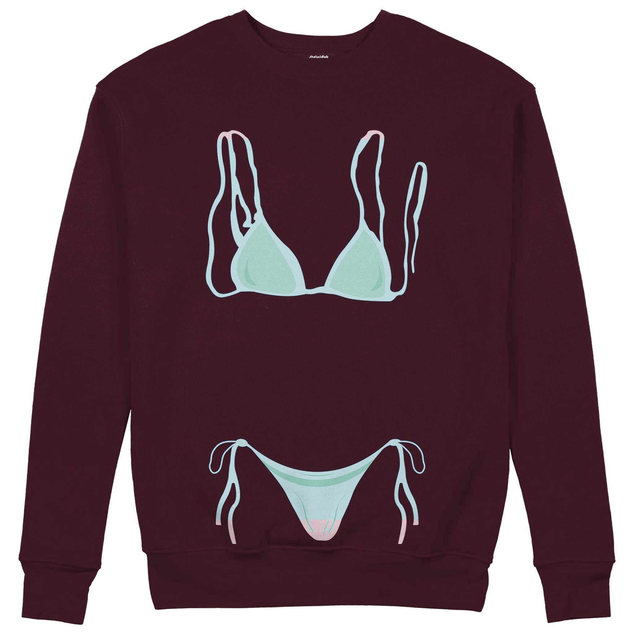 Blue Bikini Sweatshirt — Bordo — Görsel 1