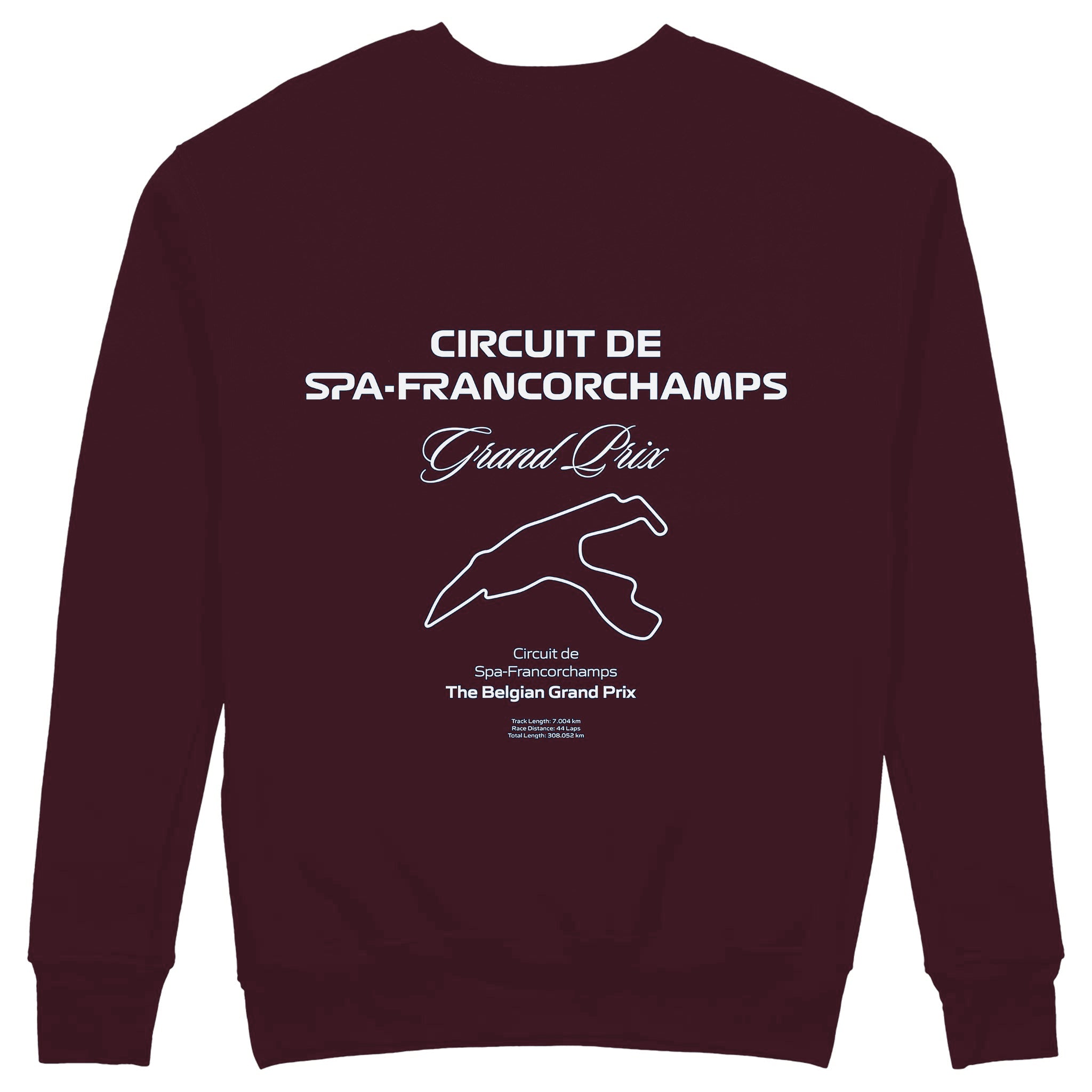 Spa-Francorchamps Grand Prix Sweatshirt — Bordo — Görsel 1