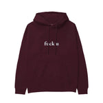 FUCK U Hoodie — Bordo — Görsel 2