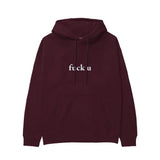 FUCK U Hoodie — Bordo — Görsel 2