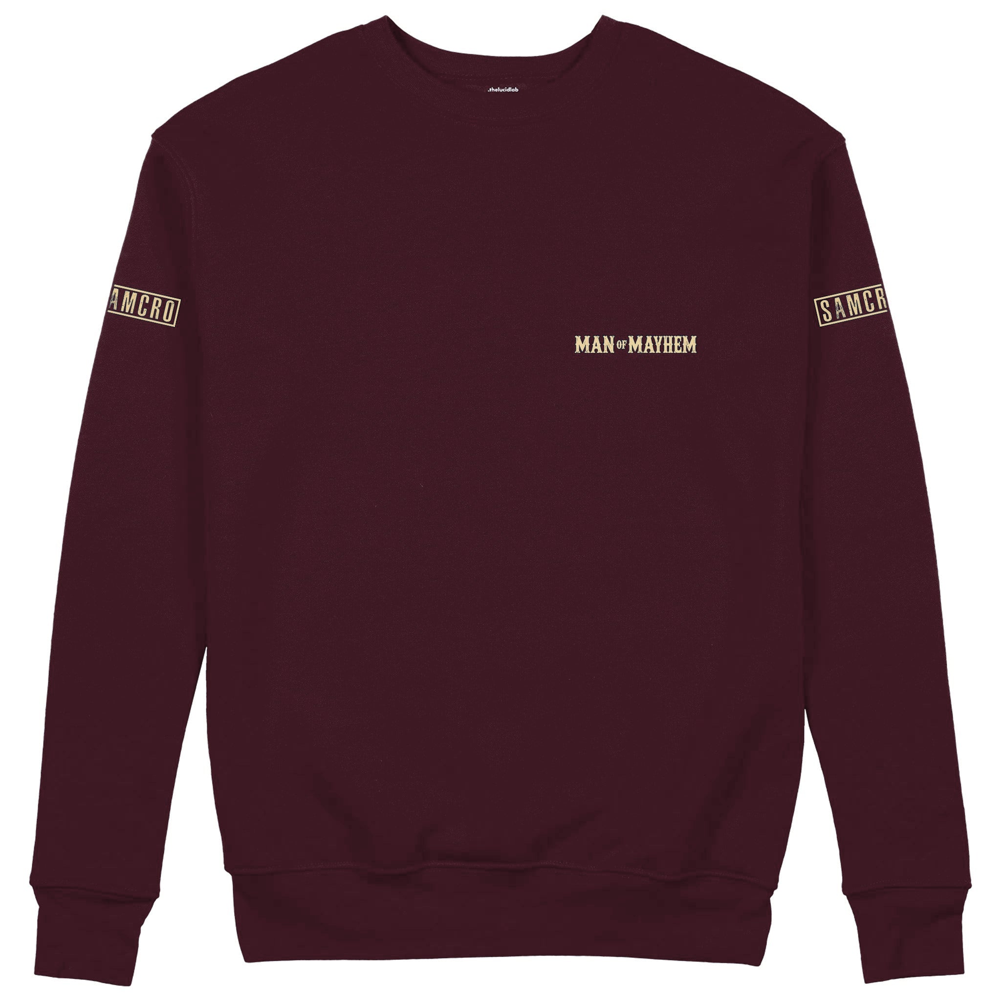 Sons Of Anarchy: Man of Mayhem Sweatshirt — Bordo — Görsel 2