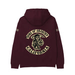 Sons Of Anarchy: Man of Mayhem Hoodie — Bordo — Görsel 1