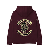 Sons Of Anarchy: Man of Mayhem Hoodie — Bordo — Görsel 1