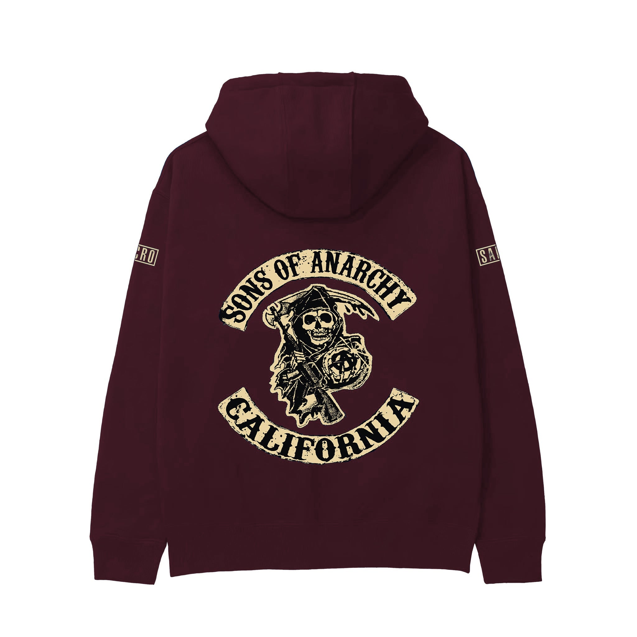 Sons Of Anarchy: Man of Mayhem Hoodie — Bordo — Görsel 1