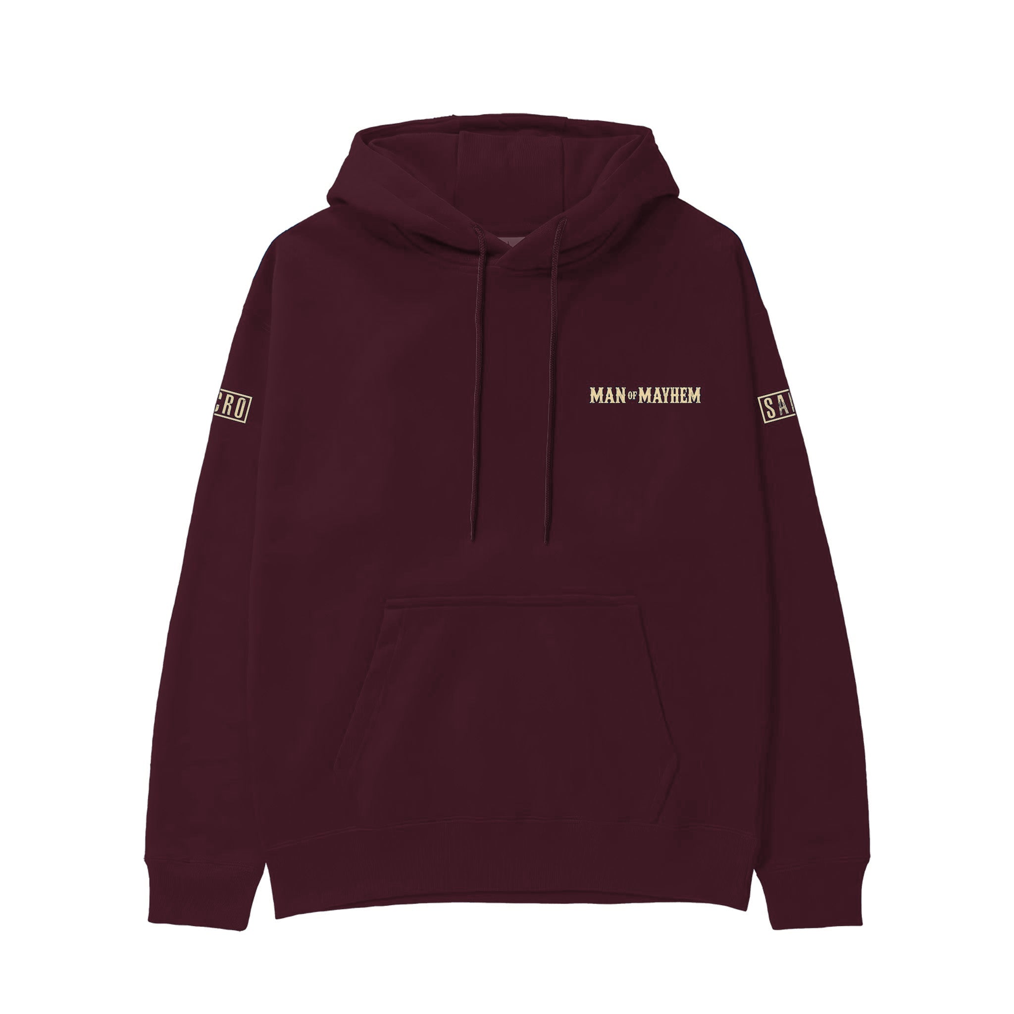 Sons Of Anarchy: Man of Mayhem Hoodie — Bordo — Görsel 2