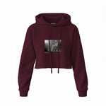 Guns N’ Roses Ritz New York 1988 Crop Hoodie — Bordo — Görsel 1