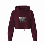Guns N’ Roses Ritz New York 1988 Crop Hoodie — Bordo — Görsel 1