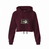 Make America Great Again Crop Hoodie — Bordo — Görsel 1
