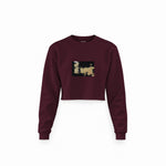 Game Of Thrones Map Crop Sweatshirt — Bordo — Görsel 1