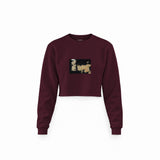 Game Of Thrones Map Crop Sweatshirt — Bordo — Görsel 1