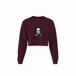 Marlon Brando / Godfather 1972 Crop Sweatshirt — Bordo — Görsel 1