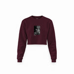 Brian Jones London 1966 Crop Sweatshirt — Bordo — Görsel 1