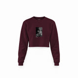 Brian Jones London 1966 Crop Sweatshirt — Bordo — Görsel 1