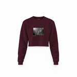 Guns N’ Roses Ritz New York 1988 Crop Sweatshirt — Bordo — Görsel 1