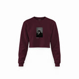 Keith Richards New York 1992 Crop Sweatshirt — Bordo — Görsel 1