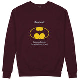 Gay Test - Batman Sweatshirt — Bordo — Görsel 2