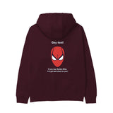 Gay Test - Spider-Man Hoodie — Bordo — Görsel 1