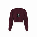 Vito Corleone Crop Sweatshirt — Bordo — Görsel 1