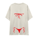 Red Bikini Oversize Tişört