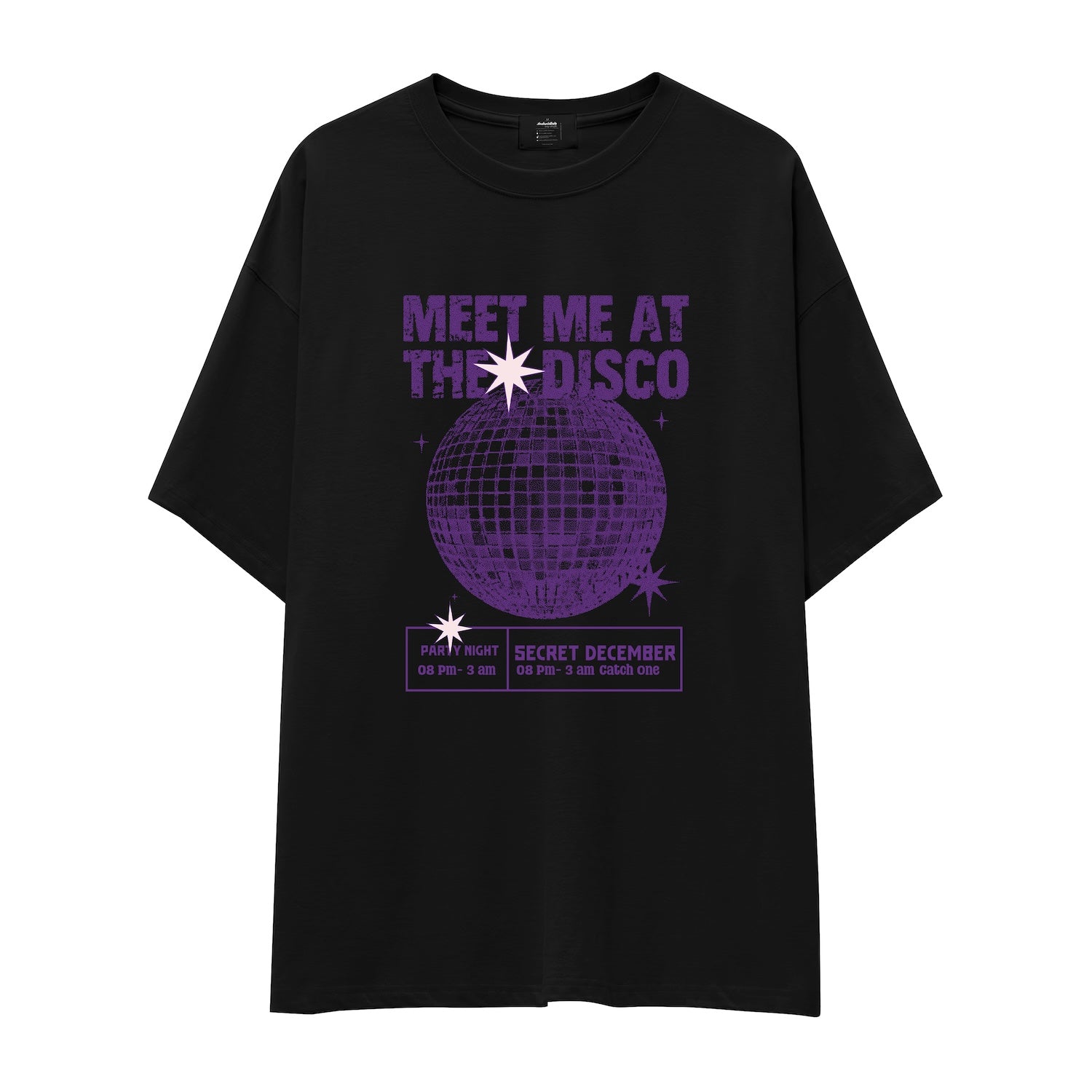 Meet Me At The Disco Oversize Tişört