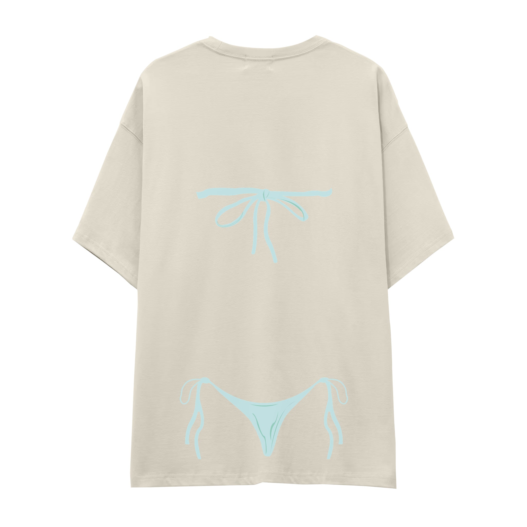 Blue Bikini Oversize Tişört
