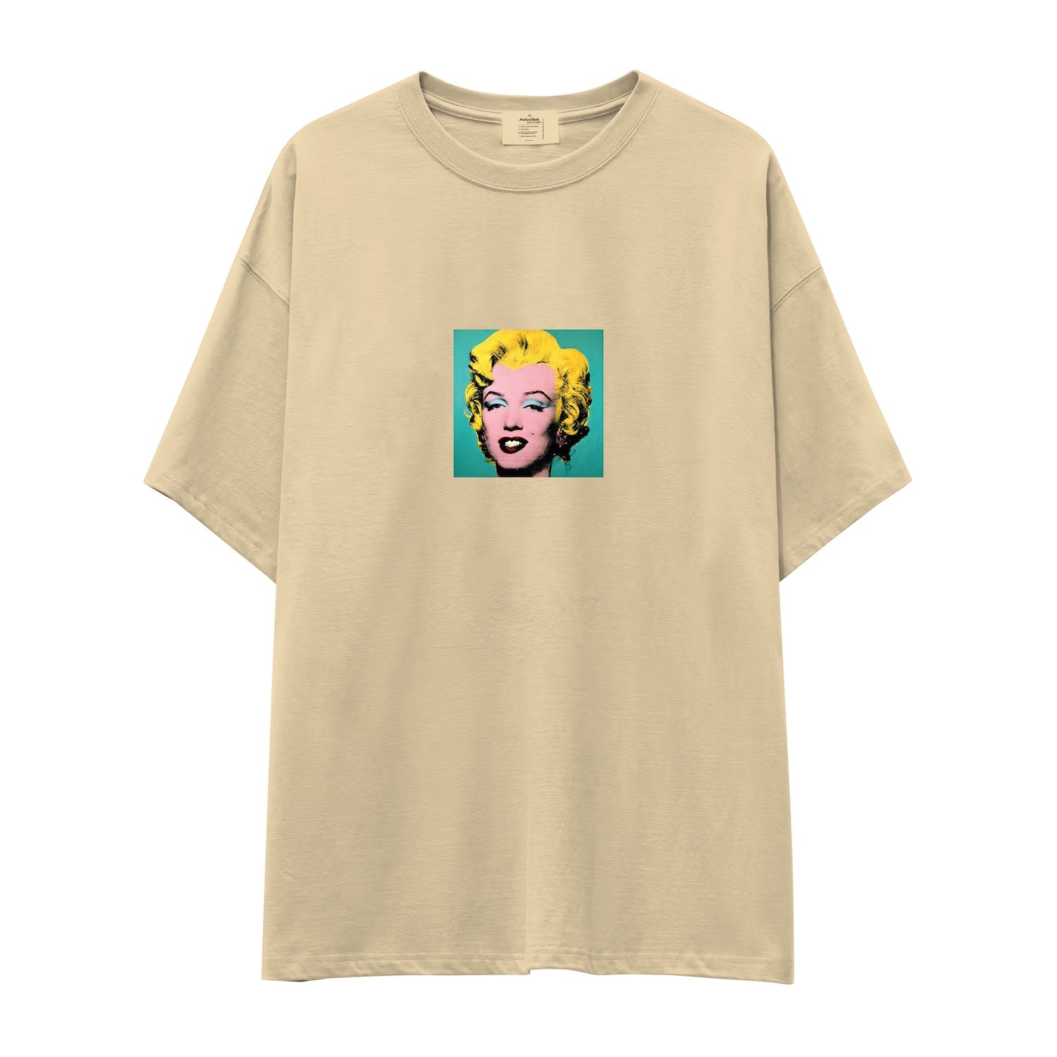 Andy Warhol / Marilyn Monroe Blue Oversize Tişört