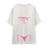 Pink Bikini Oversize Tişört