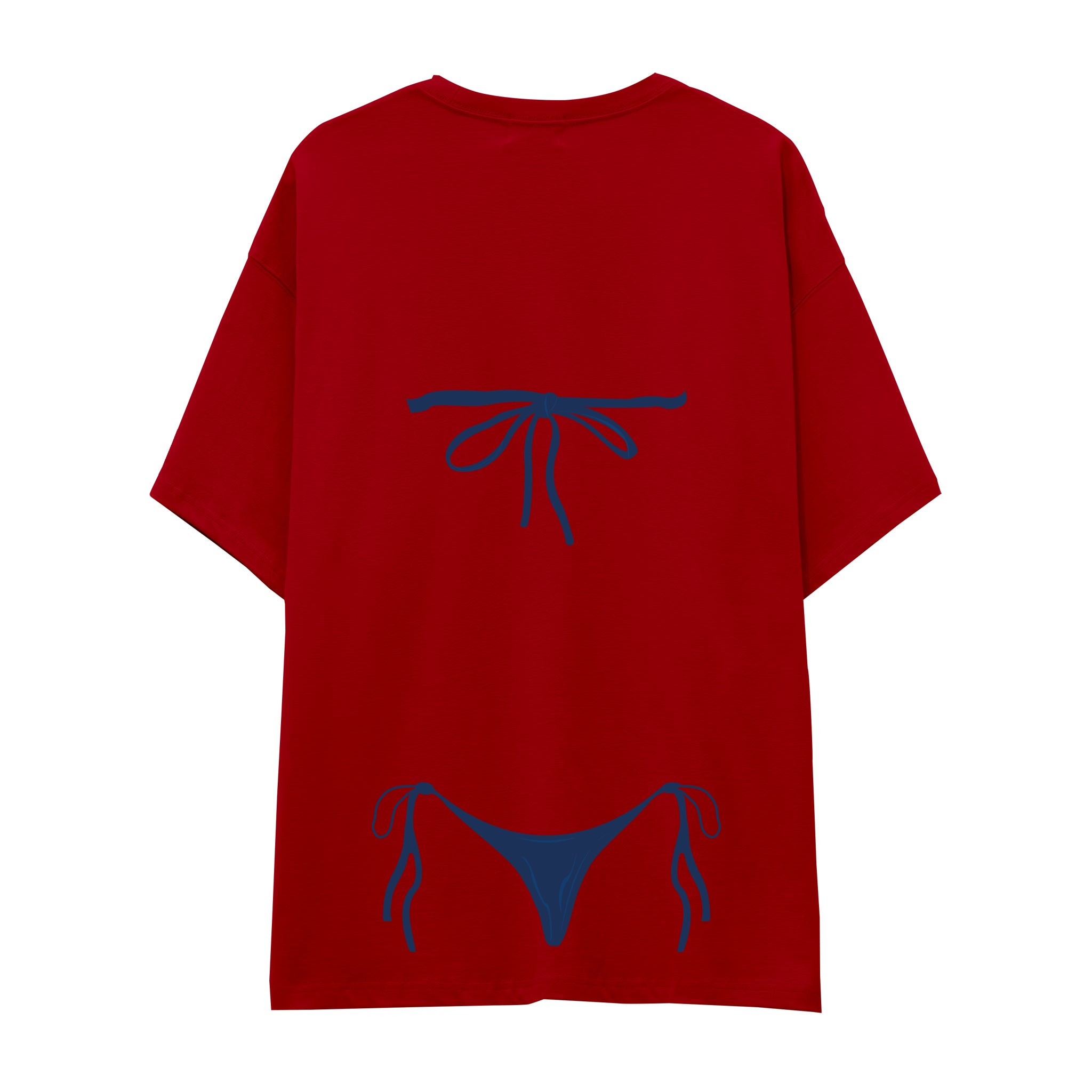 Navy Blue Bikini Oversize Tişört