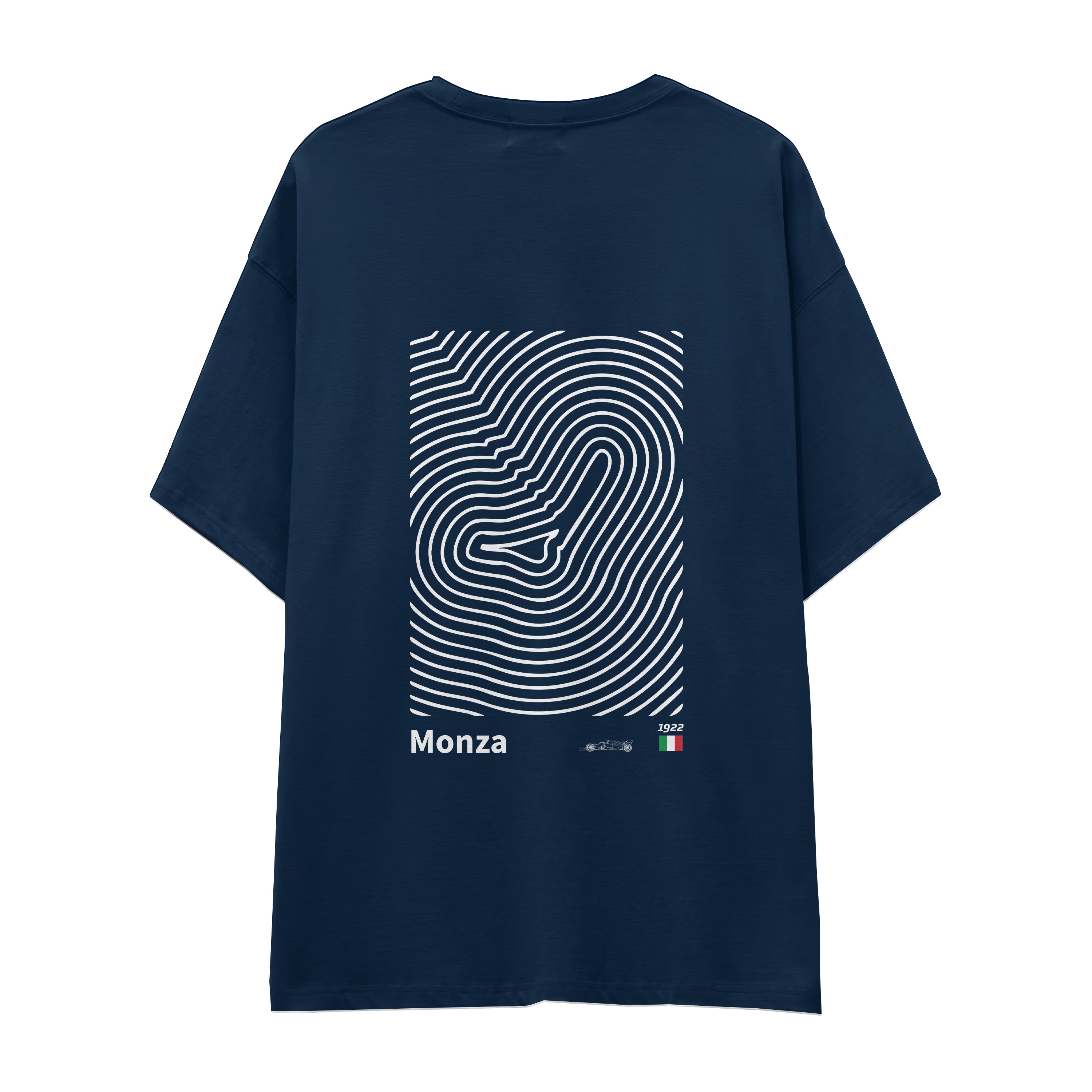 Monza Circuit Artwork Oversize Tişört