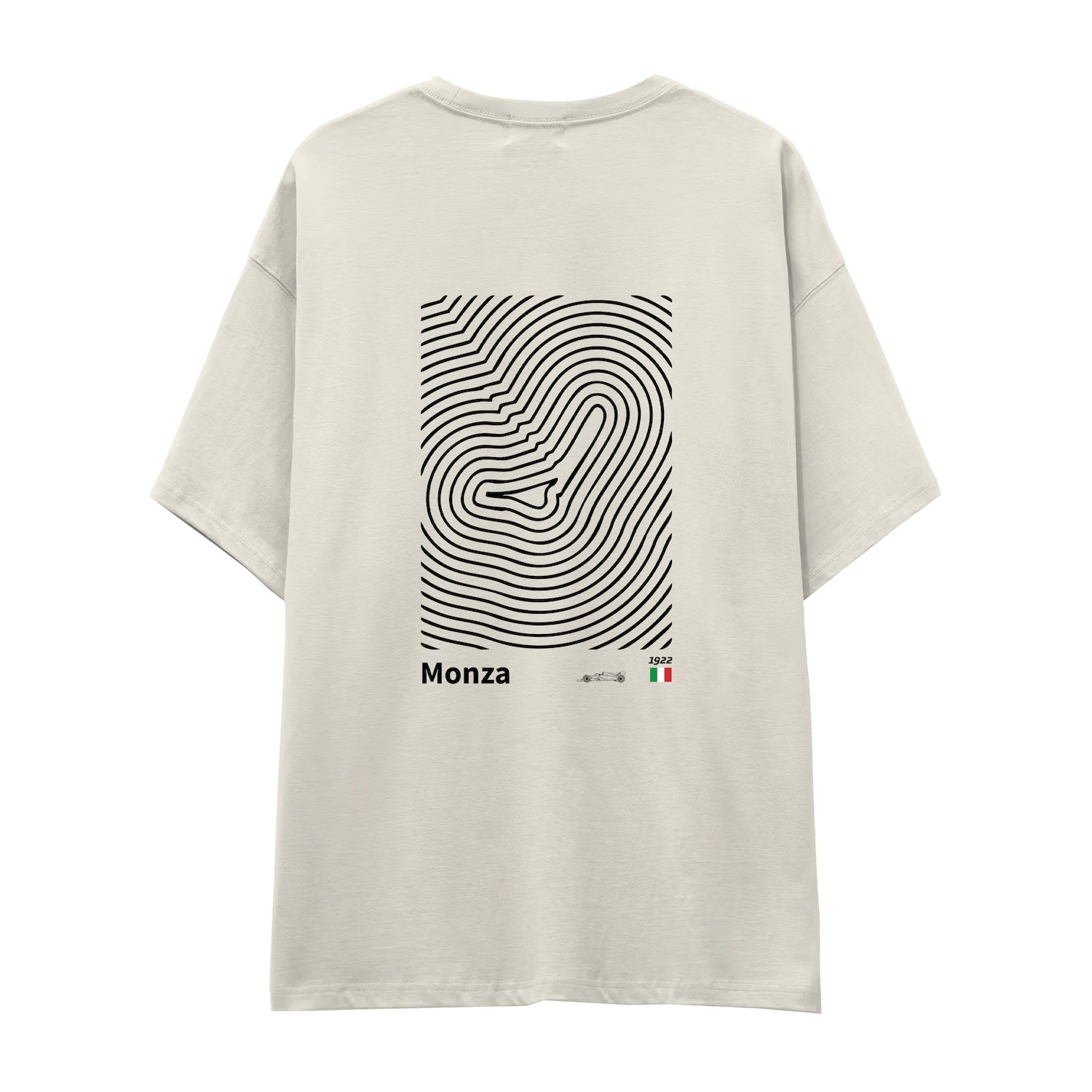 Monza Circuit Artwork Oversize Tişört