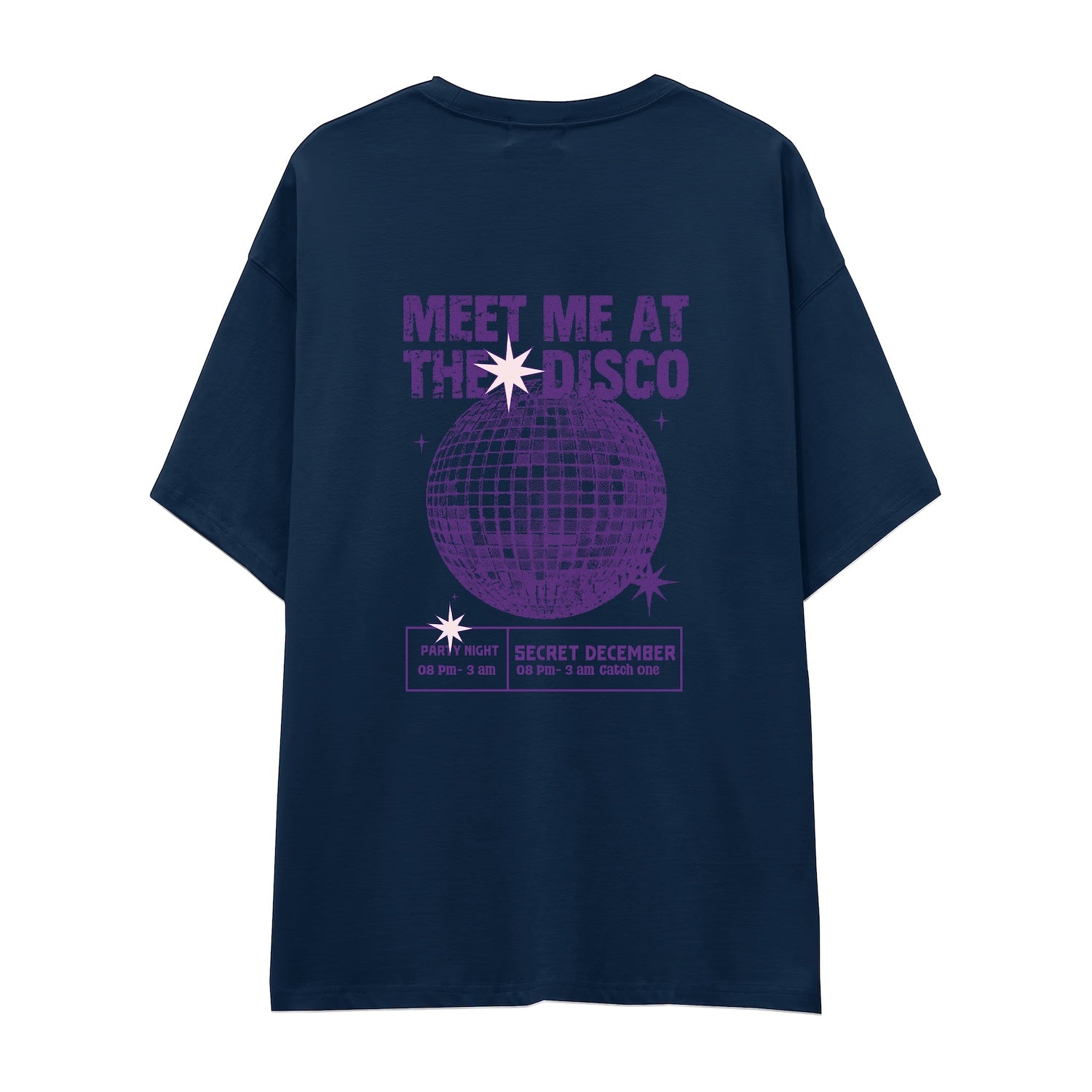 Meet Me At The Disco Oversize Tişört