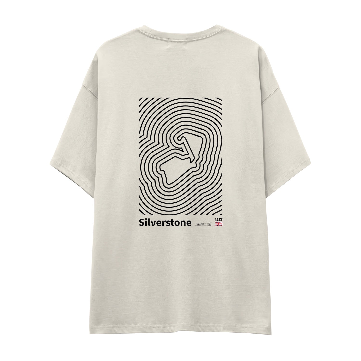 Silverstone Circuit Artwork Oversize Tişört