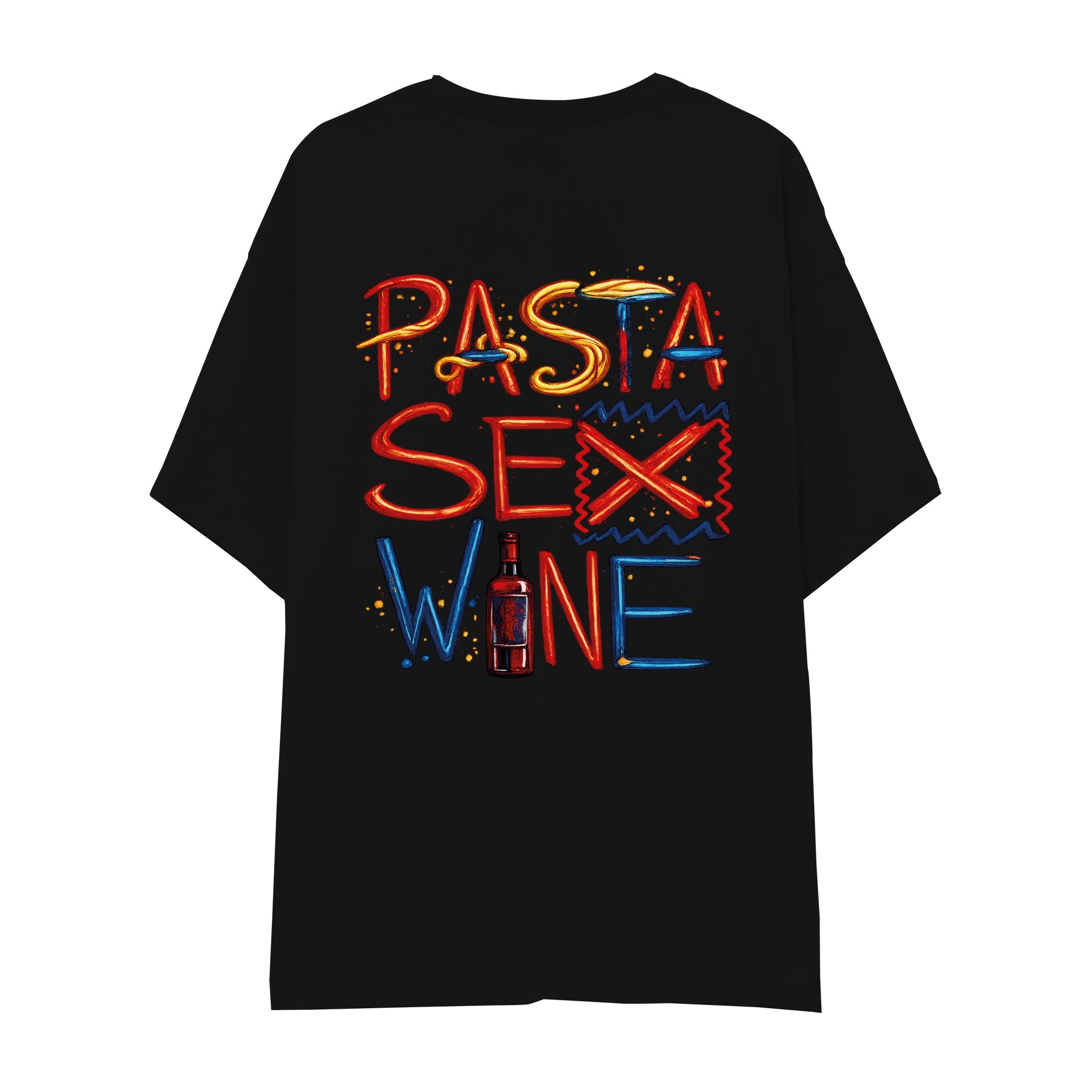 Pasta Sex Wine Oversize Tişört