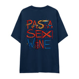 Pasta Sex Wine Oversize Tişört