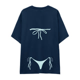 Blue Bikini Oversize Tişört
