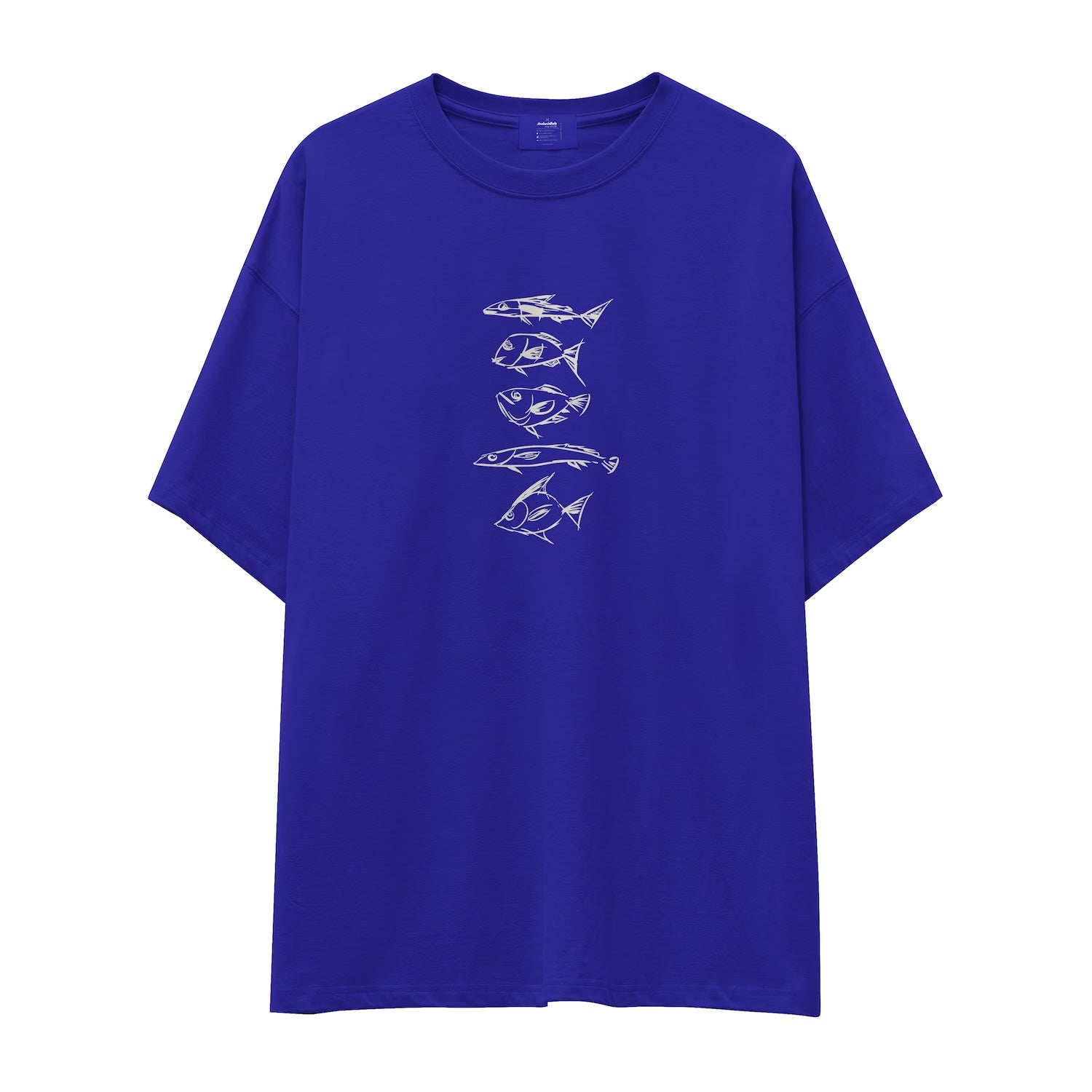 Sketches of Fish Oversize Tişört