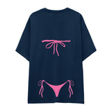Pink Bikini Oversize Tişört
