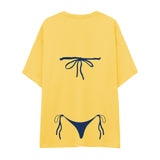 Navy Blue Bikini Oversize Tişört