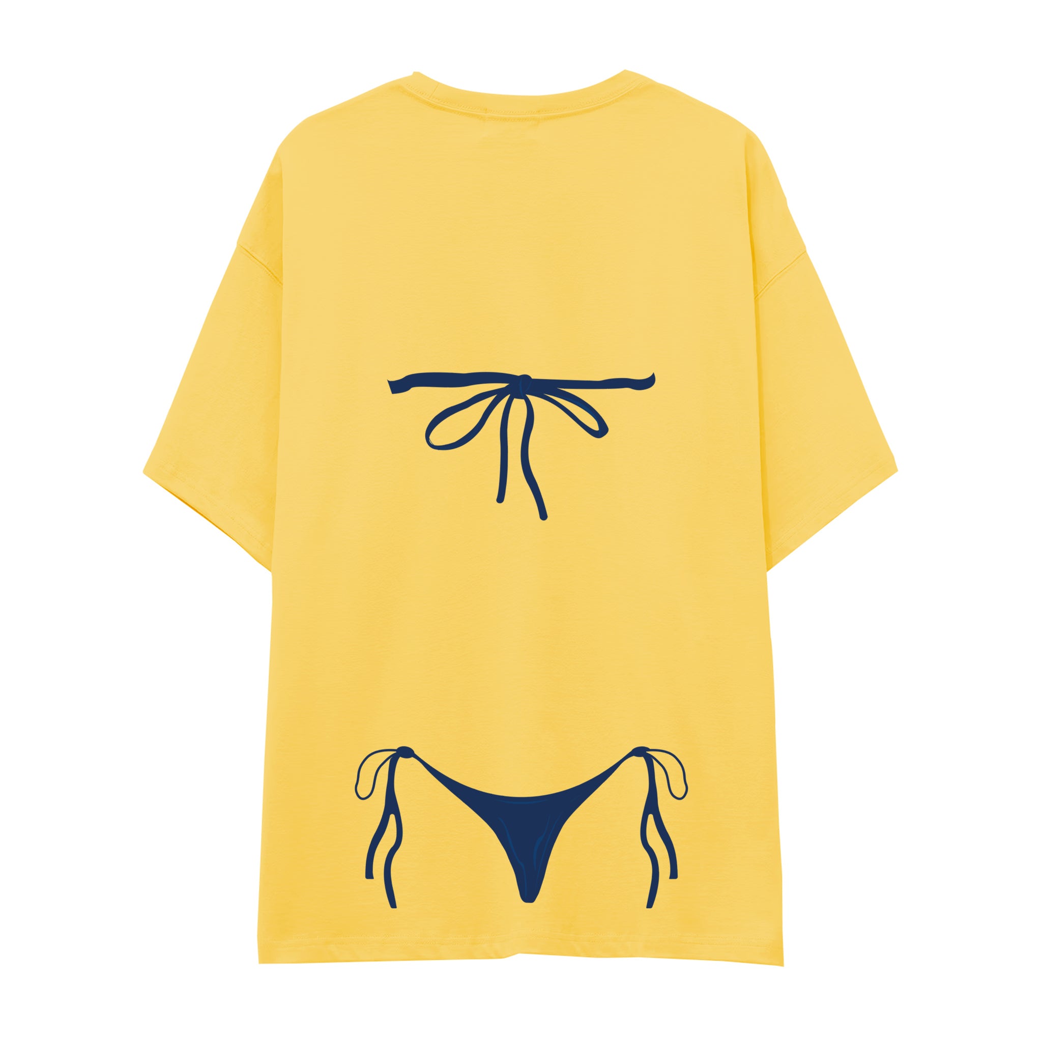 Navy Blue Bikini Oversize Tişört