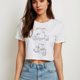 Vespa Crop Tişört