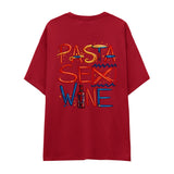 Pasta Sex Wine Oversize Tişört
